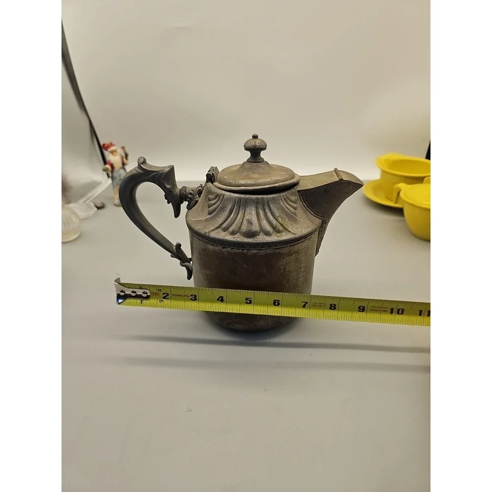 Antique Manning Bowman & Co Victorian Silver Plated TEA POT 1899 Patent